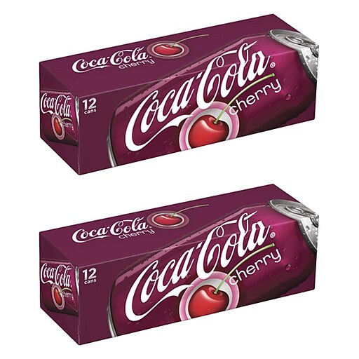Coca-Cola Cherry Soda, 12 oz., 24/Carton (49000031034) | Staples