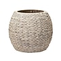 Household Essentials Handwoven Water Hyacinth Barrel Wicker Storage Basket Side Table, Cream (ML-4232)~#|#~09705309-A62A-422A-9B79598925FC1E28_sc7