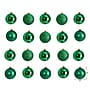 Nearly Natural Holiday Christmas Green Shatterproof Ornament Set, 3", 20/Set (D1056-GR)~#|#~0973317D-C637-4F84-863C51AF088586AF_sc7