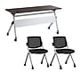 Bush Business Furniture Envision 60"W Foldable Training Room Table with 2 Chairs, Storm Gray (NVS003SG)~#|#~0973913A-2380-4FFA-BF3775760BB2B884_sc7