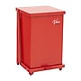 Viva Comfort Biohazard Steel Step-On Trash Can, 13 Gallon, Red (99213RMK)~#|#~0976B6EB-EB89-45D2-B19E0400BBC5EB65_sc7