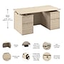 Bush Business Furniture Stratus 60x30 Standing Desk, Drawers and Panel, Natural Elm (SUT011NE)~#|#~097904D7-BB14-4459-81683471691E295E_sc7