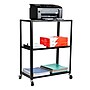 Mind Reader 3-Tier Metal Rolling Cart, Black (ELCART3T-BLK)~#|#~09796741-B2D0-43AD-A301D81CBCD37949_sc7