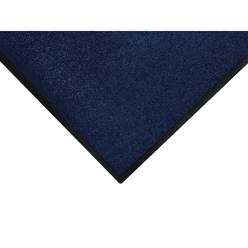 M + A Matting Brush Hog Commercial Wiper/Scraper Entrance Floor Mat, 4' x 6', Navy (395246170) image 1