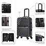 InUSA Aurum 21.65" Hardside Suitcase, 4-Wheeled Spinner, TSA Checkpoint Friendly, Black (IUAUR00S-BLK)~#|#~097E8295-41B7-4286-A14883714AB5CA7D_sc7