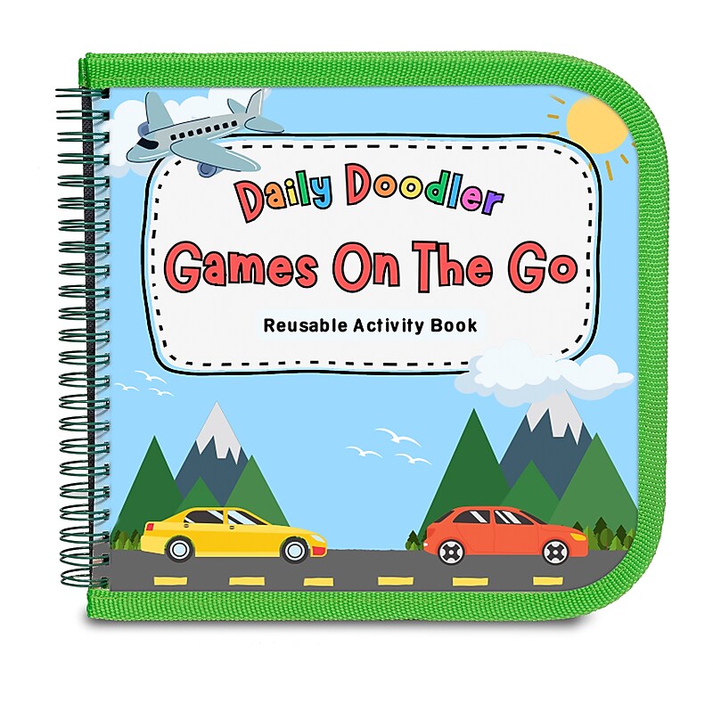 The Pencil Grip Daily Doodler Reusable Coloring Book, 12 Pages (TPG845) image 1