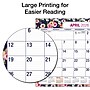 2026-2027 Excello Brands Large Print  22" x 17" Academic Monthly Desk Pad Calendar, Navy Floral (DP-AY26-2217-84)~#|#~097F3D60-1099-441D-AF33705F4D867E45_sc7