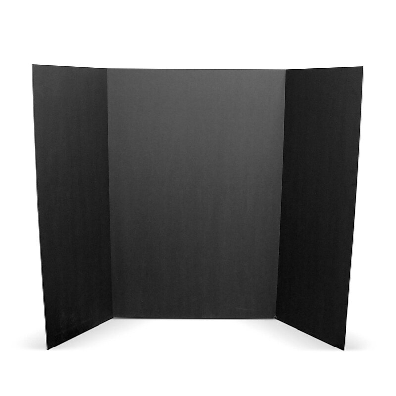 Flipside Foam Project Board, 36" x 48", Black, 24/Carton (30508-24) image 1