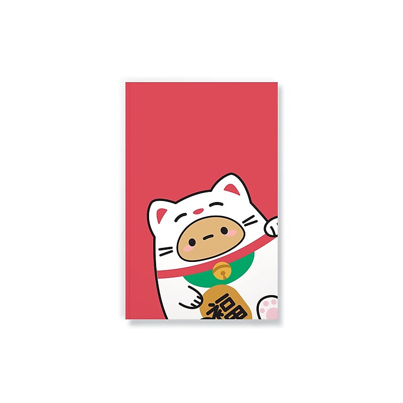 Denik Smoko Tayto Lucky Cat Journal, 5.25" x 8.25", College Ruled, 144 Pages (LFC1885L) image 1