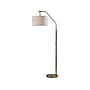 Simplee Adesso Max 66" Antique Brass Floor Lamp with Off-White Drum Shade (SL1140-21)~#|#~098759E4-9723-4455-B12C2F49F6B6437E_sc7