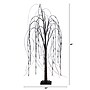 Nearly Natural 4' Pre-Lit Halloween Black Willow Artificial Fall Tree with 120 Orange and Purple LED Lights (T4753)~#|#~098915F6-B72F-43C2-8C1CF386477C2760_sc7