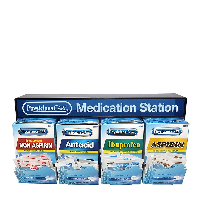 First Aid Only Medication Station with Medication (90780) image 1