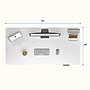 FlexiSpot E7 Commercial 55''W Electric Rectangular Adjustable Standing Desk, White (E7WCOM5528-W)~#|#~098972E1-C934-46B5-B5F0F6AB9BC9251D_sc7
