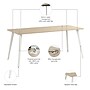 Bush Business Furniture Vista 72"W Computer Desk, Natural Elm (VSD172NE)~#|#~098F33C3-3D1B-431B-A47B1BD1ABE4F0C4_sc7