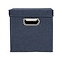 Household Essentials 24.75 Quart Cube Storage Box, Cardboard, Blue, 2/Pack (HE1073)~#|#~09909858-AE1E-424A-AC97C7060A4D51A1_sc7