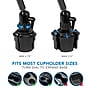 Mount-It! Carbon Fiber Cup Holder Tablet ELD Mount, Black (MI-7321)~#|#~099AB6C6-8146-4FBF-84C0429AA24392A2_sc7