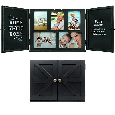 Excello Global Products Barndoor Picture Frame with Chalkboard
