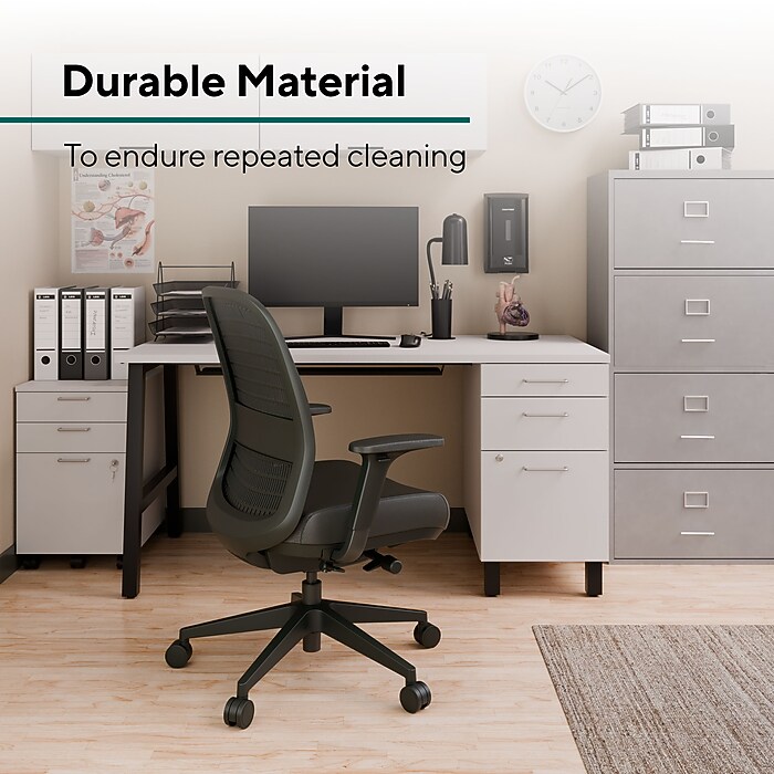 Workplace2.0 Health™ Bedford Polyurethane/Nylon Task Chair, Black