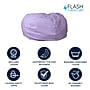 Flash Furniture Cotton Twill Oversized Dot Bean Bag Chair, Lavender (DGBEANLGDTPUR)~#|#~09A1E819-90FA-4FE1-A47A76BD5BCCE837_sc7