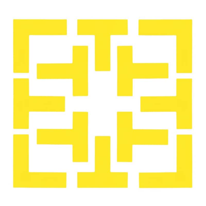 Champion Sports Pickleball Court Marker Set, Yellow (CHSPBCOURT) image 1
