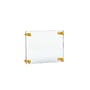 Azar Poster Holder, 8.5" x 5.5", Wall Mounted, Gold Acrylic (105511-GLD)~#|#~09A832FD-8B15-4CD7-8EEE63DA1926FA4D_sc7