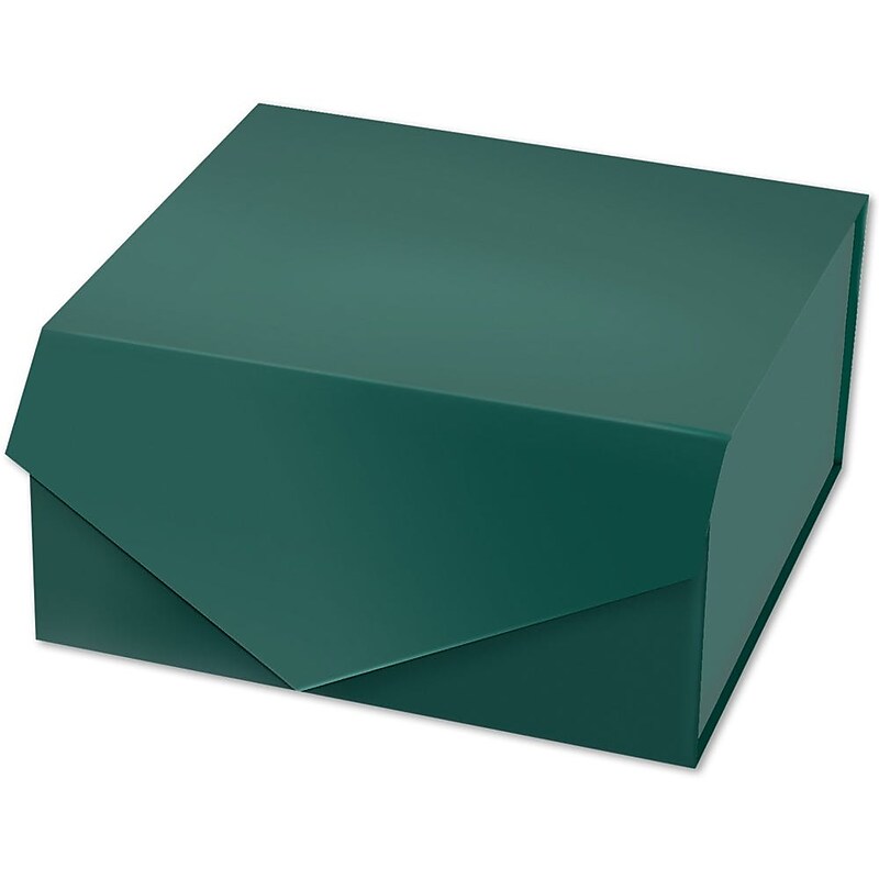 JAM Paper Collapsible Gift Boxes, Green (LA-8X8-BX-GR) image 1
