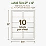 Avery Hemp Rectangle Laser/Inkjet Multipurpose Labels, 2" x 4", Off-White (400/Box)~#|#~09AF945A-8341-4E31-8C159E6D78BBCC81_sc7