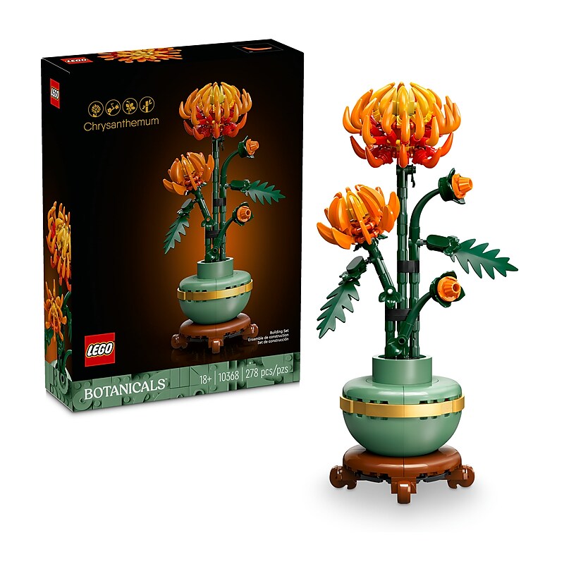 LEGO Botanicals Chrysanthemum, 278 Pieces (10368) image 1