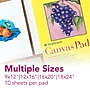Strathmore 300 Series 12" x 16" Tape Bound Canvas Pad, 10 Sheets/Pad, 2 Pads/Bundle (STTP31512-2)~#|#~09B45470-4BA2-41EF-A03829BC871D675B_sc7