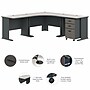 Bush Business Furniture Cubix 84"W Corner Desk with Mobile File Cabinet, Slate/White Spectrum (SRA041SLSU)~#|#~09B6884D-EFBF-46B7-94F82E7B28E39DC0_sc7