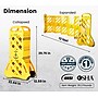 Alpine Industries 40" x 13 ft. Plastic Expandable Safety Barricade Fence, Yellow (499-BAR)~#|#~09B6D1A4-0315-461B-A89DAA2AC8110AB5_sc7