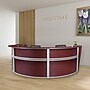 Regency Marque 144"W Curved Reception Desk Workstation, Mahogany (77293MH)~#|#~09B70EA9-16EB-46B4-AD93A80FD3D532D3_sc7