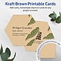 Avery Hexagon Business Cards, Matte Kraft Brown, 60/Pack (19479398947)~#|#~09BD5CF0-6022-495D-8823C020BB563A00_sc7