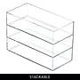 iDesign Clarity Plastic Drawer Organizer, Clear, 3/Set (28984M3)~#|#~09BDDEC0-532A-42E9-ACE81747CD4CF823_sc7