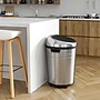 iTouchless Stainless Steel Round Sensor Trash Can with AbsorbX Odor Control System and Wheels, 18 Gal., Silver (IT18RC)~#|#~09C13EAE-0D49-4F97-A98683D514153C8F_sc7