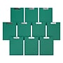 Davis Group Premium Polypropylene Clipboard, Letter Size, Green, 10/Pack (4511-04-10)~#|#~09C4FDA9-CE66-42F8-8822D508B5BDADE9_sc7