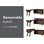 South Shore Helsy 78"W L-Shaped Computer Desk with Power Bar and Removable Hutch, Natural Walnut (13307)~#|#~09C5185B-9164-45A8-BFE533F19A40DEEF_sc7