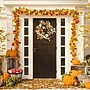 Safavieh 28" Oak Leaf & Pumpkin Wreath with Pine Cones (FXP1056A)~#|#~09C64D29-F292-4FC4-93BC2E91B8F09429_sc7