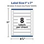 Avery Laser/Inkjet Multipurpose Rectangle Labels, 1" x 7", White, 80 Labels/Pack (94225)~#|#~09C82E9A-C644-4723-A68E25D59C5AA08F_sc7