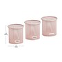 Mind Reader Metal Pen and Accessory Holder Desk Organizer, Pink, 3-Pieces (CLIPMESH3-PNK)~#|#~09CB87E5-1E84-41D2-BACABB9CA8003A02_sc7