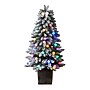 Nearly Natural 4-ft. Winter Flocked Pre-Lit Artificial Christmas Tree, 40 Lights (T3035)~#|#~09D27504-72A2-4810-A792F3FBD0D9BD54_sc7