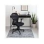 Anji Mountain Rug'd La Cienega Carpet & Hard Floor Chair Mat, 36" x 48", White/Black Polyester (AMB9032)~#|#~09D3470D-3CB9-4A5A-8810793ADF181BF5_sc7