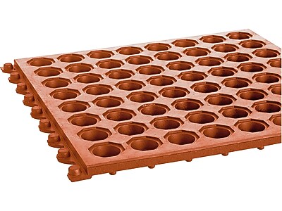 Crown Mats Safety-Step Perforated Safety Mat, 36″ x 36″, Terra-Cotta (KM RG33TC) Sansujyuku sansujyuku.com