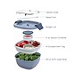 bentgo Salad Container, 5-Compartment, Slate, 54 oz. (BGOSAL-S)~#|#~09DC66DD-9CF2-4D3C-86AD980966199B66_sc7