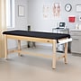Aristo Wood H-Brace Physician Exam Table with Paper Cutter, and Holder, 500lbs. Capacity, Black (ADI996-HBFP-BLK)~#|#~09DC9887-00EA-42BF-9A7CB4F8286FA21F_sc7