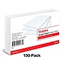 Staples 3" x 5" Index Cards, Graph Ruled, White, 100/Pack (TR50996)~#|#~09DD8B95-B2B4-4223-9AD0B025F41073F0_sc7