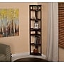 Niche Flip Flop 5 Shelf 67"H Corner Folding Bookcase, Mocha Walnut (FFC6712MW)~#|#~09E1D482-60D9-4EC4-A4053A393CACCC03_sc7