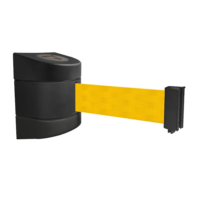 WallPro 450 Wall-Mountable 30' Retractable Belt Barrier, Yellow (WP450B-YW300) image 1