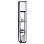 Simple Designs Etagere Organizer 62.5" Floor Lamp with Rectangular Shade, Navy Blue (LF1037-NAV-CCLB)~#|#~09EC2811-153B-4168-A0ADE5A0F8258E75_sc7