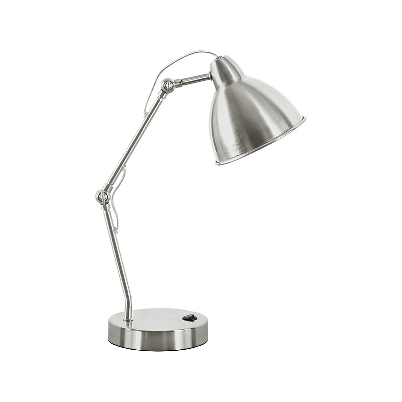 Monarch Specialties Inc. Incandescent Table Lamp, Nickel (I 9659) image 1